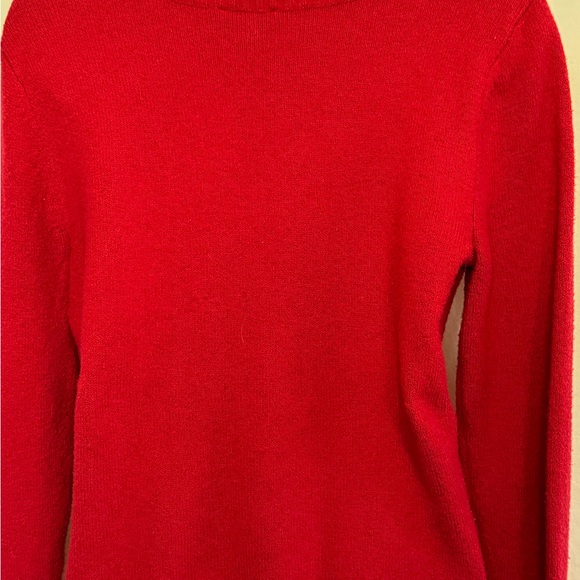 C-27 St. John’s Bay Red Long Sleeve PulloverSweater Size‎ M - Picture 12 of 16